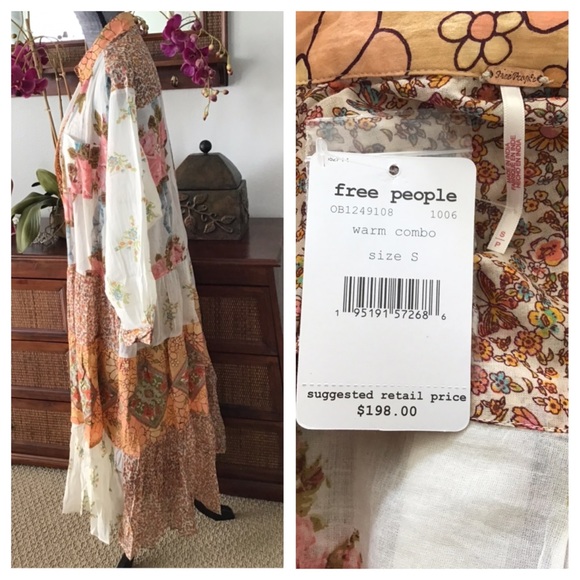 Free People Days Of Ditzies Maxi Dress.  NWT. - Picture 5 of 15